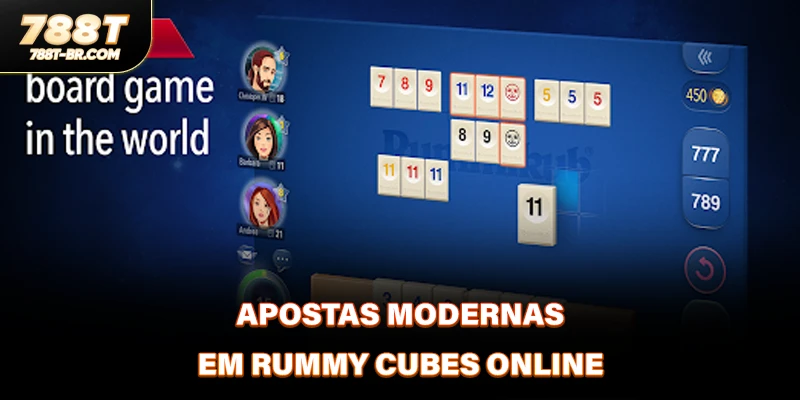 Apostas modernas em Rummy cubes online 